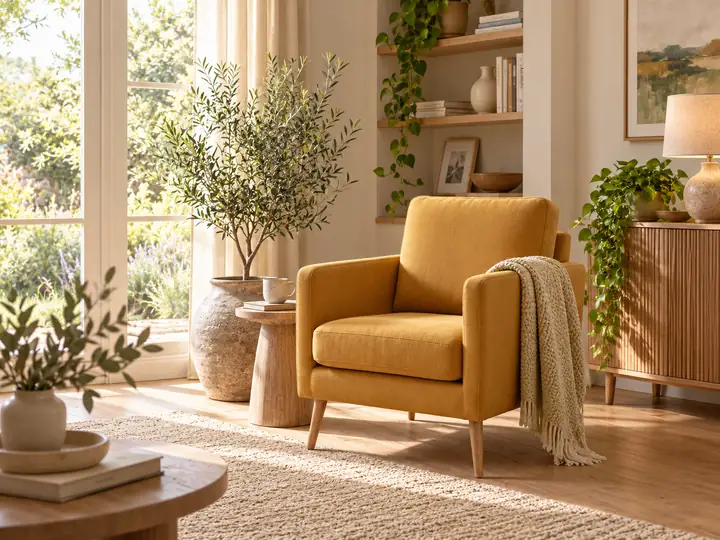 Sessel in einem anderen Interieur platziert
